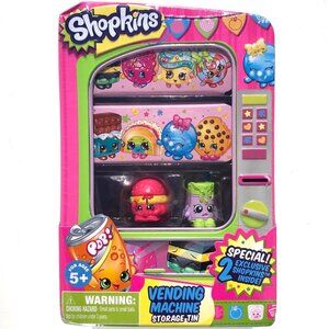 Shopkins Vending Machine Storage Tin with two Exclusive Shopkins 630996560112